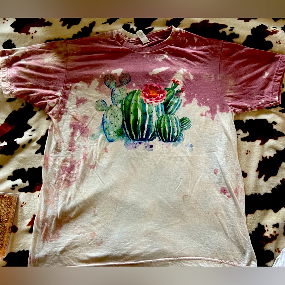 Tie dye, Cactus Canvas Tee